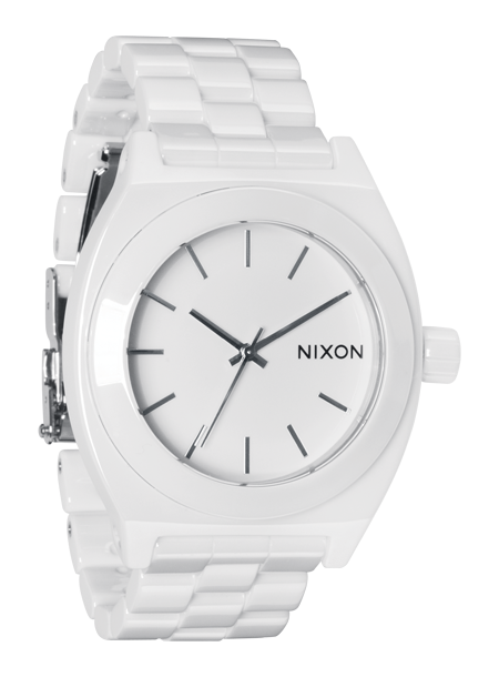 Nixon Ceramic Time Teller White