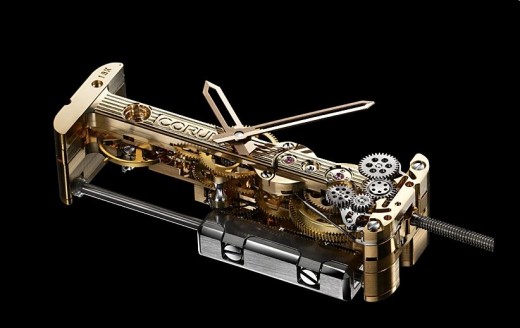 Mouvement baguette Corum Golden Bridge Automatic