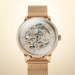 montre squelette automatique femme charlie paris