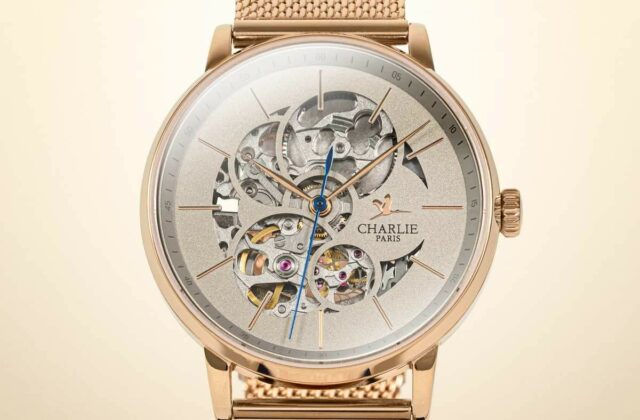 montre squelette automatique femme charlie paris