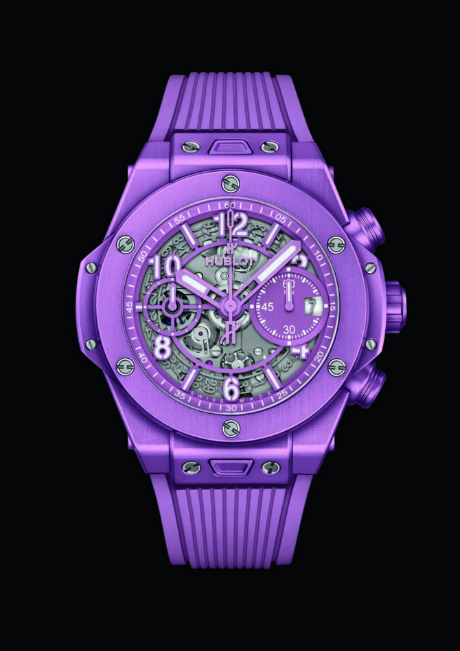 montre Stranger Things Hublot_Big Bang Unico Summer Purple