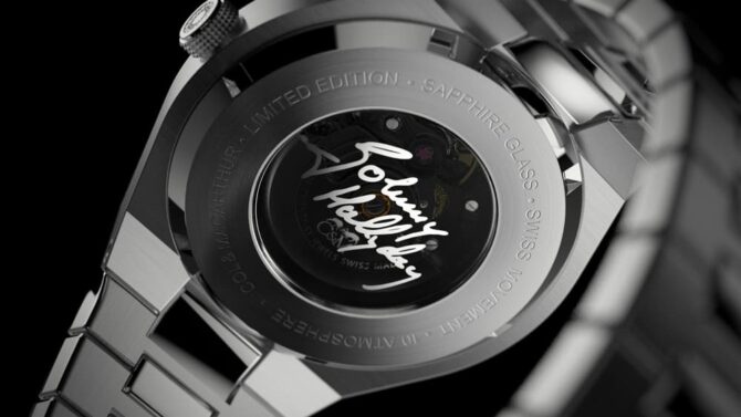 Fond boitier montre Johnny Hallyday