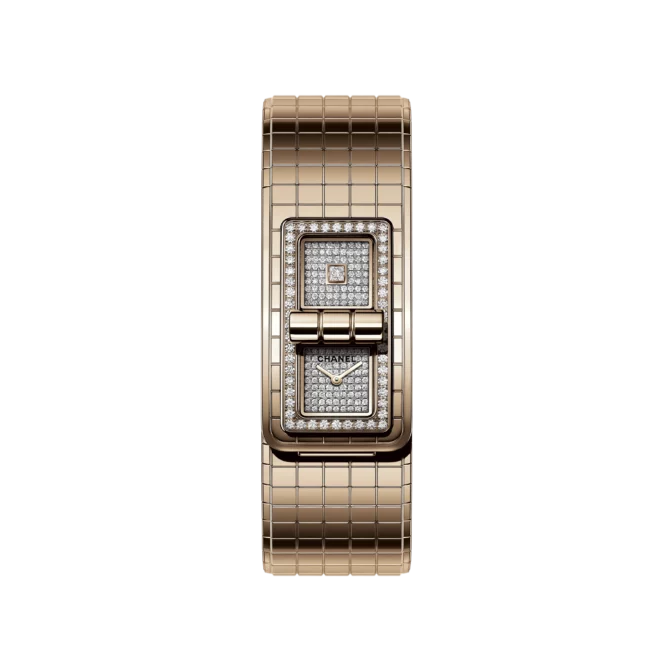 montre chanel or beige