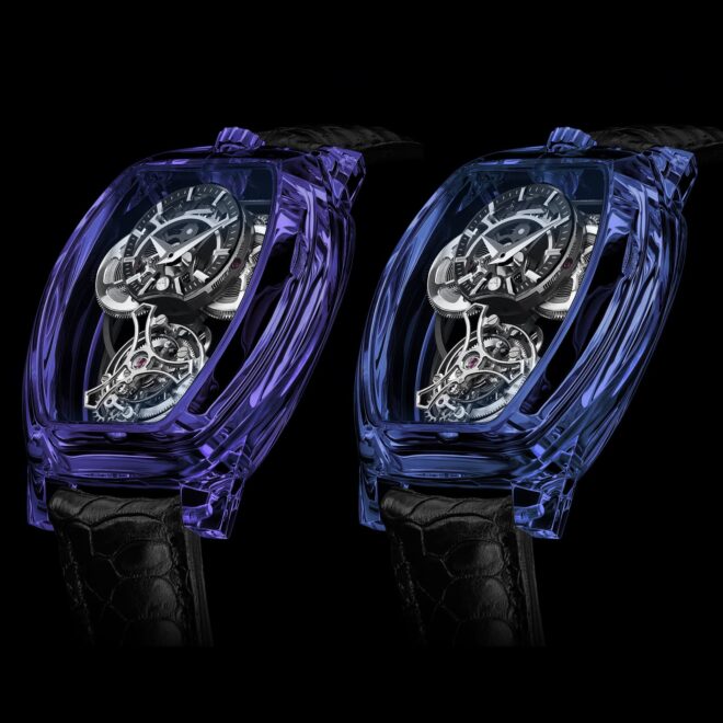 Montres boîtier saphir cristal marque Artya