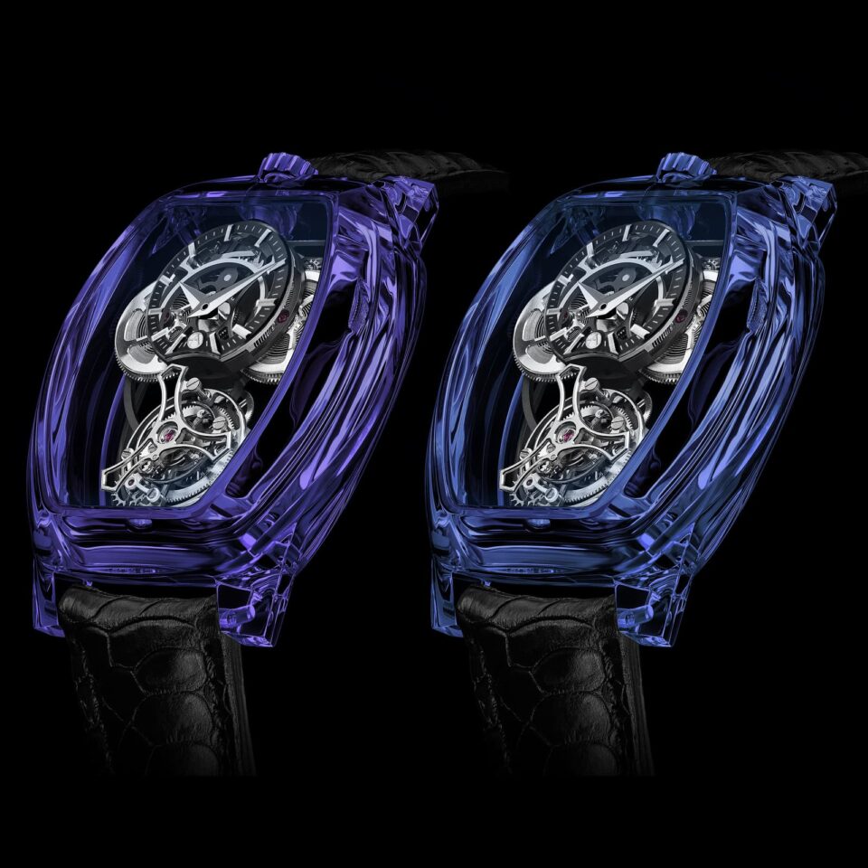 Montres boîtier saphir cristal marque Artya