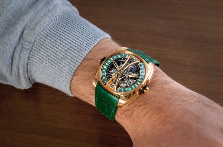 Montres Cyrus Klepcys Vertical Skeleton Tourbillon Malachite
