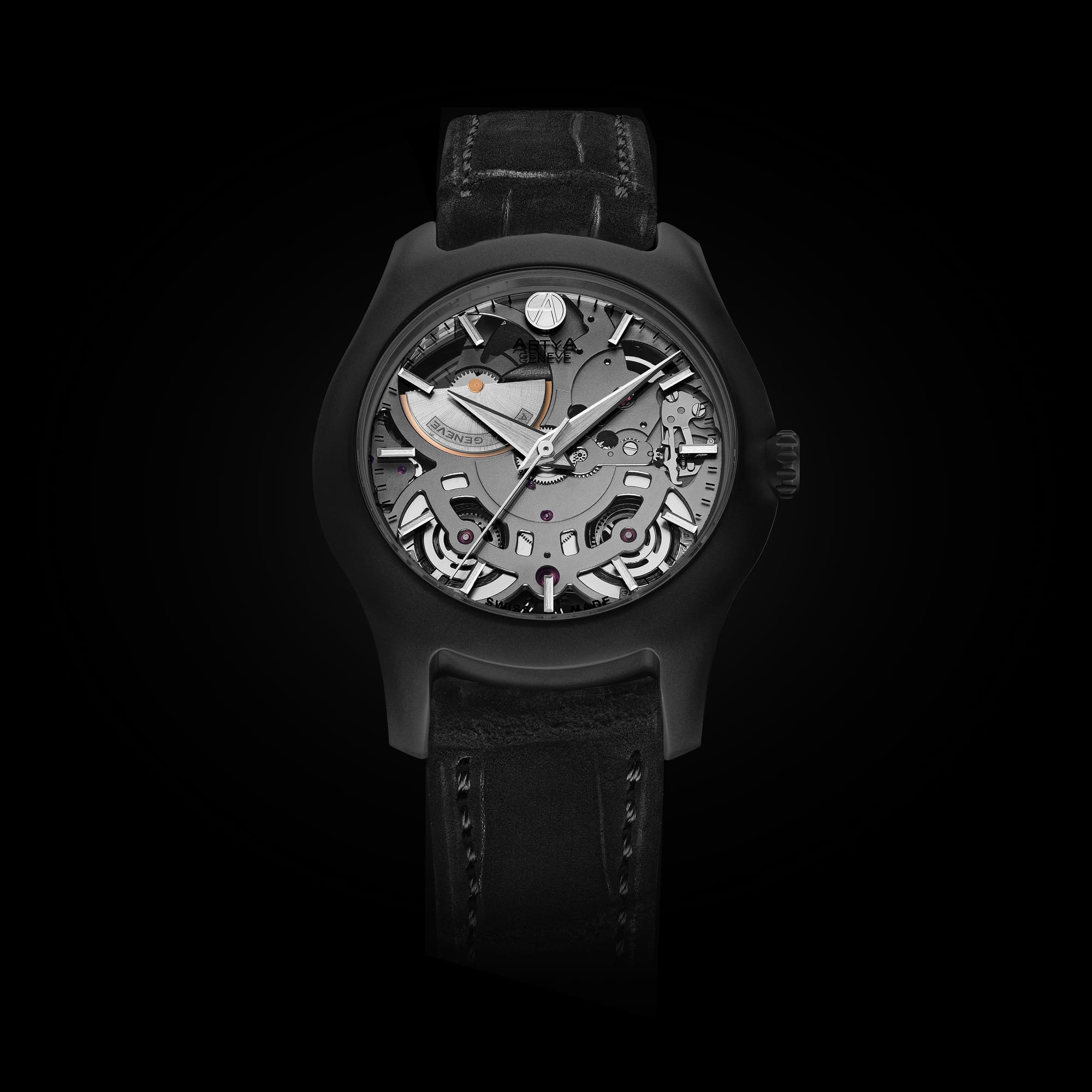 Montre titane noir micro-rotor artya