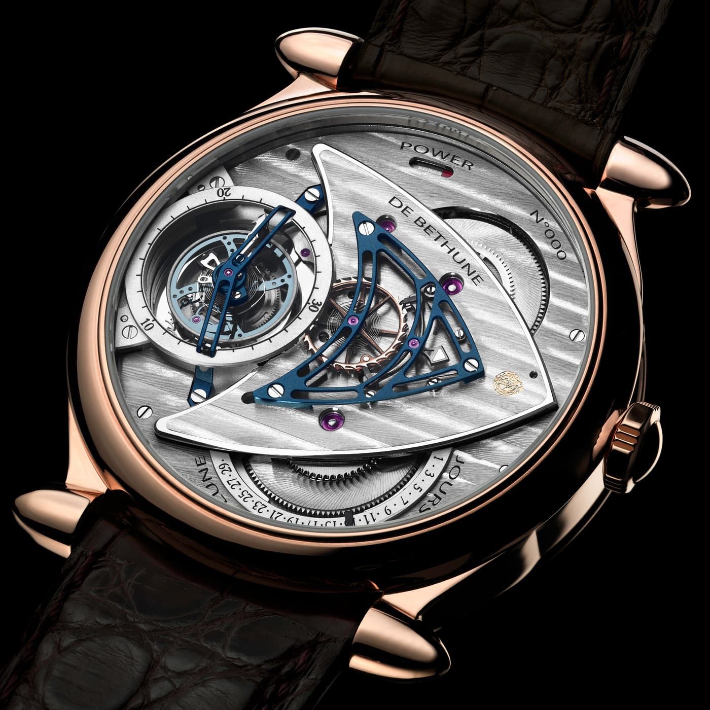 DB16 Quantième perpétuel Tourbillon - Seconde sautante Phases de Lune sphérique Age de la Lune
