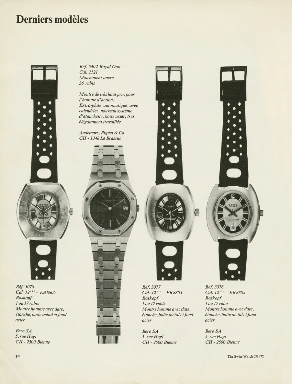 pub Montre Audemars Piguet Royal Oak 1972