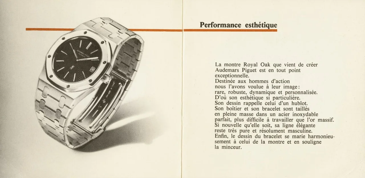 publicité Audemard Piguet Royal Oak 1973