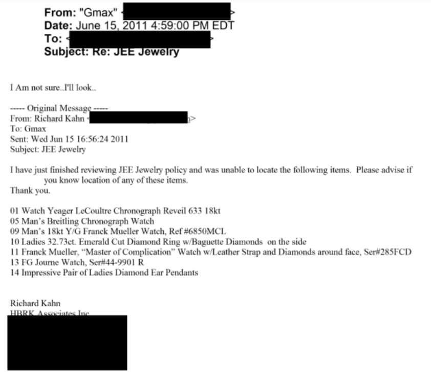 Liste montres Epstein Comptable