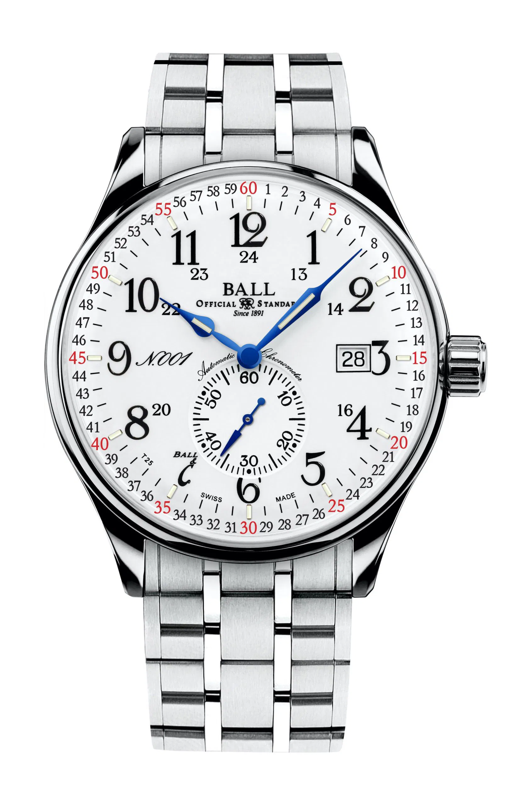 Montres type railroad