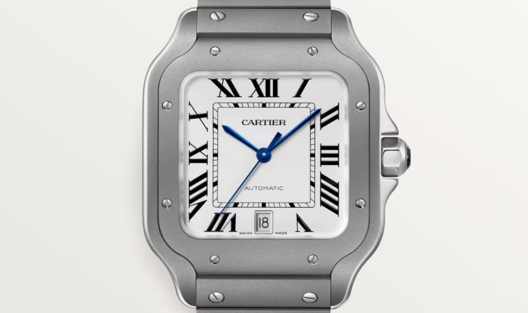 cadran aiguilles bleues flamme