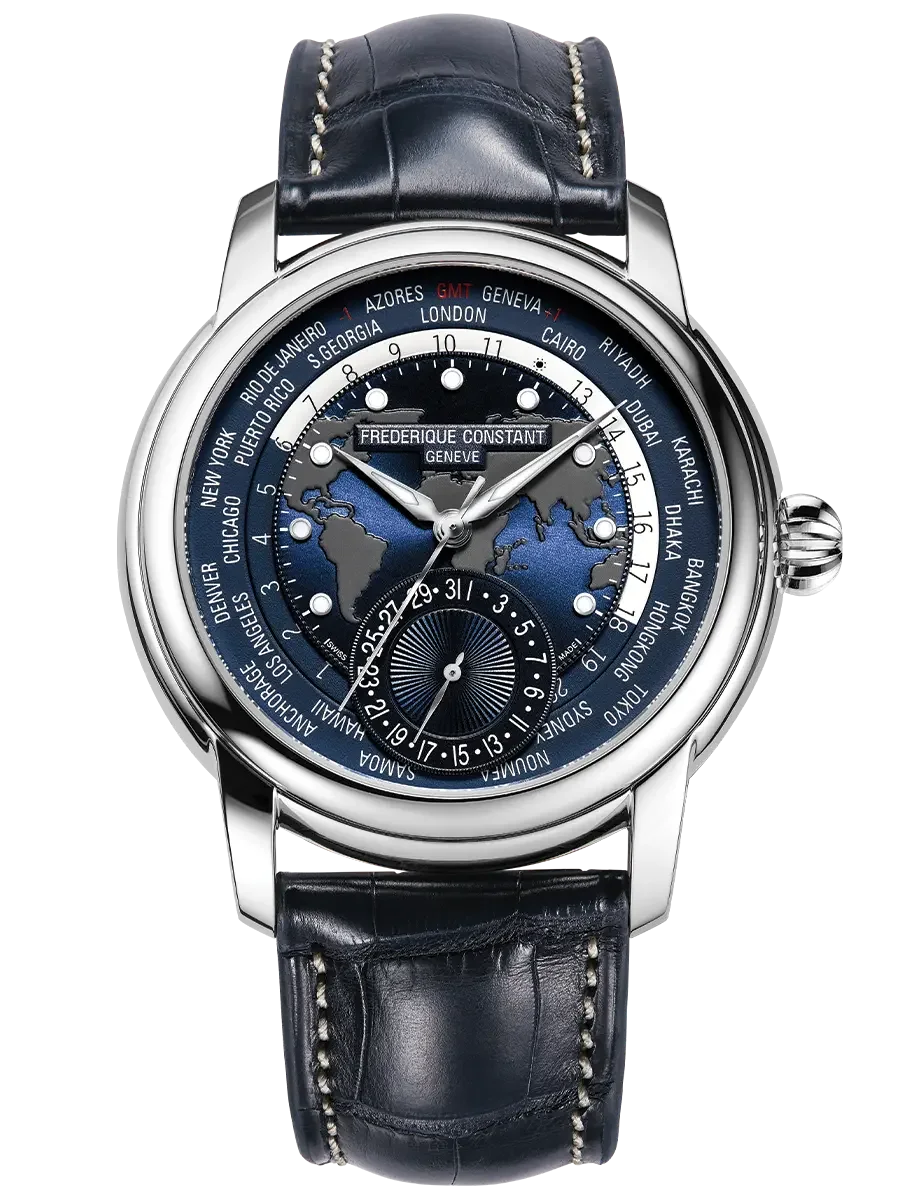 Présentation de fonctionne montre double fuseau horaire gmt