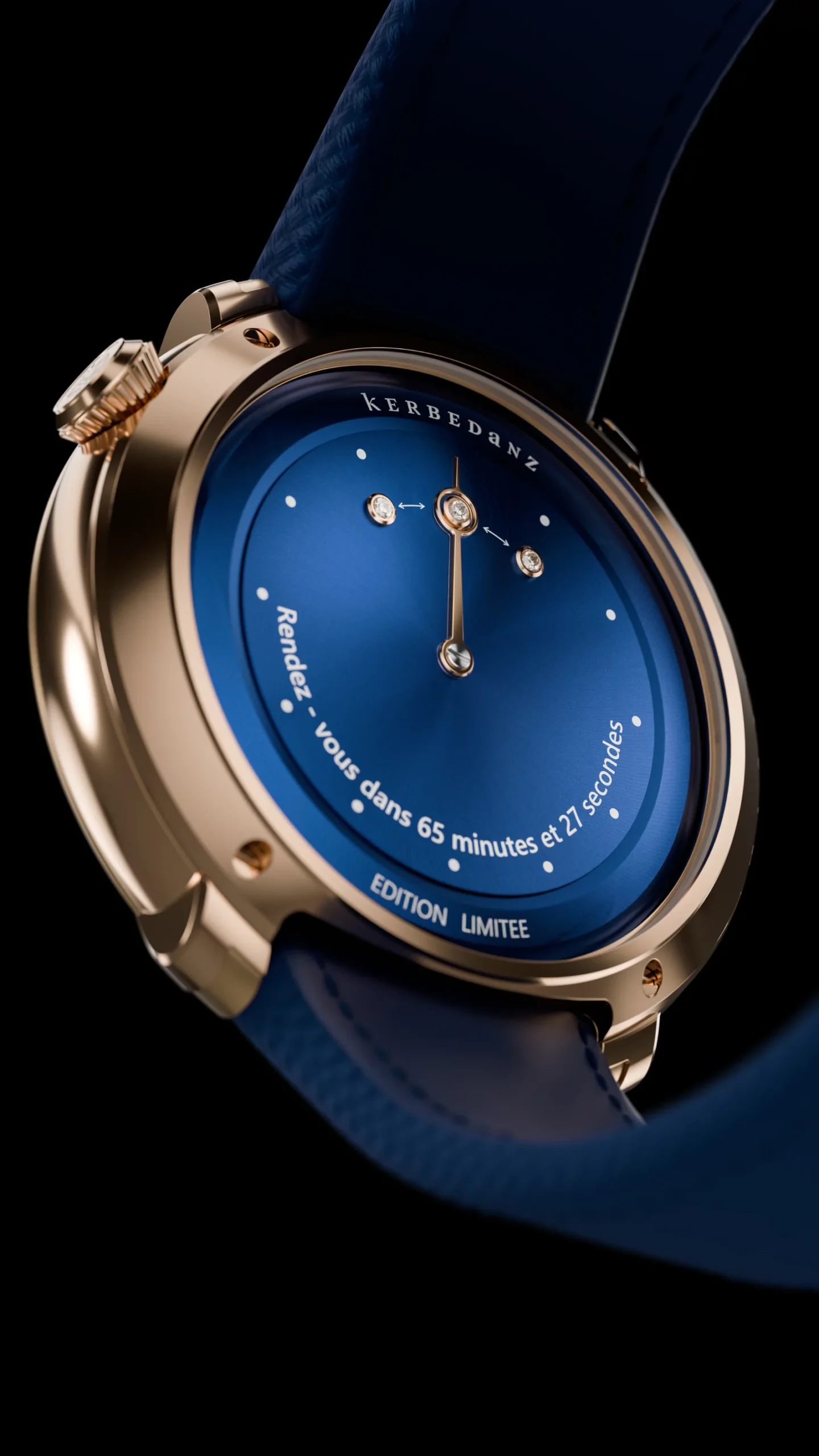 Vue rapprochée de kerbedanz watches