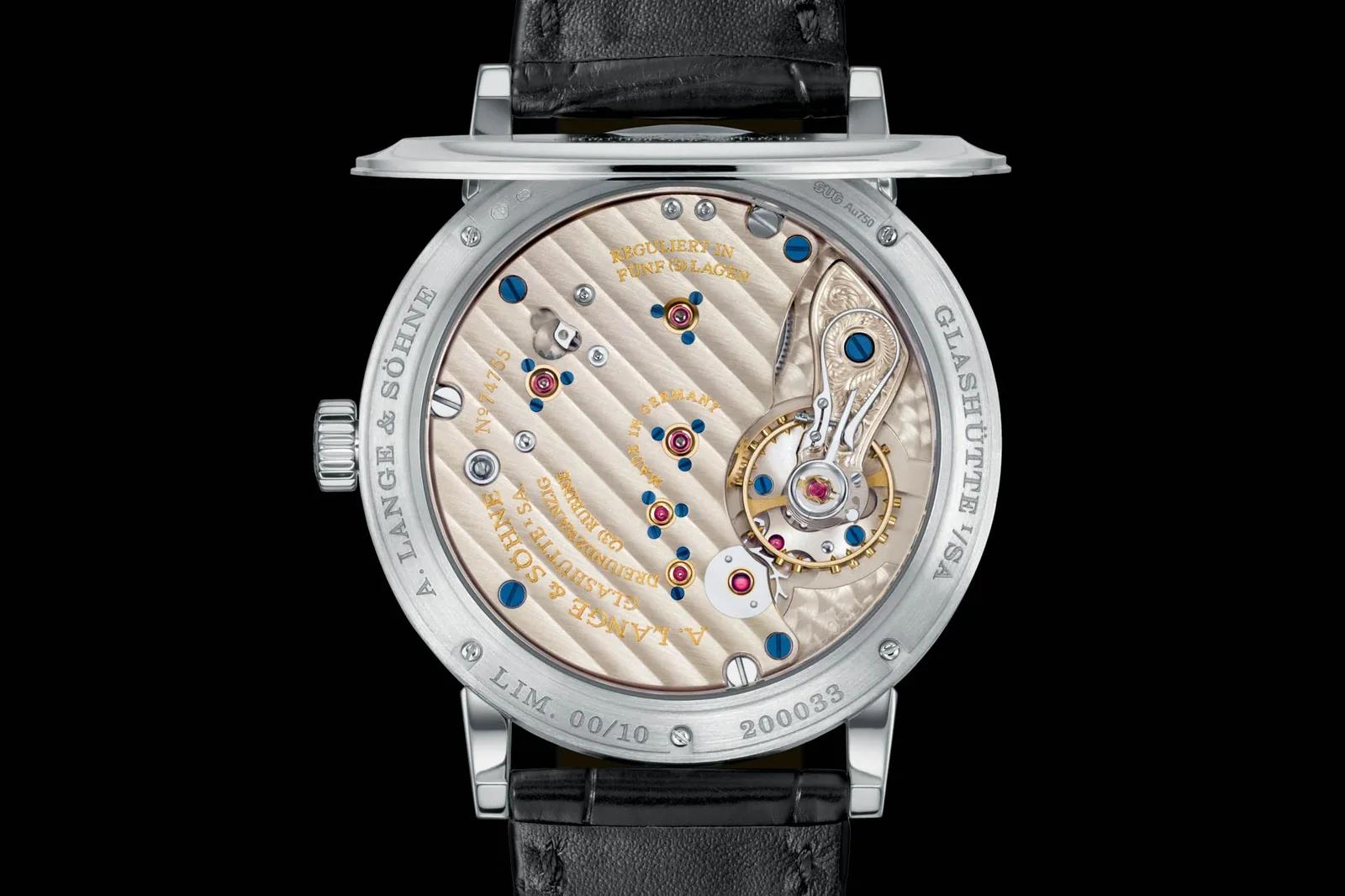 Détails de pont horlogerie mouvement montre