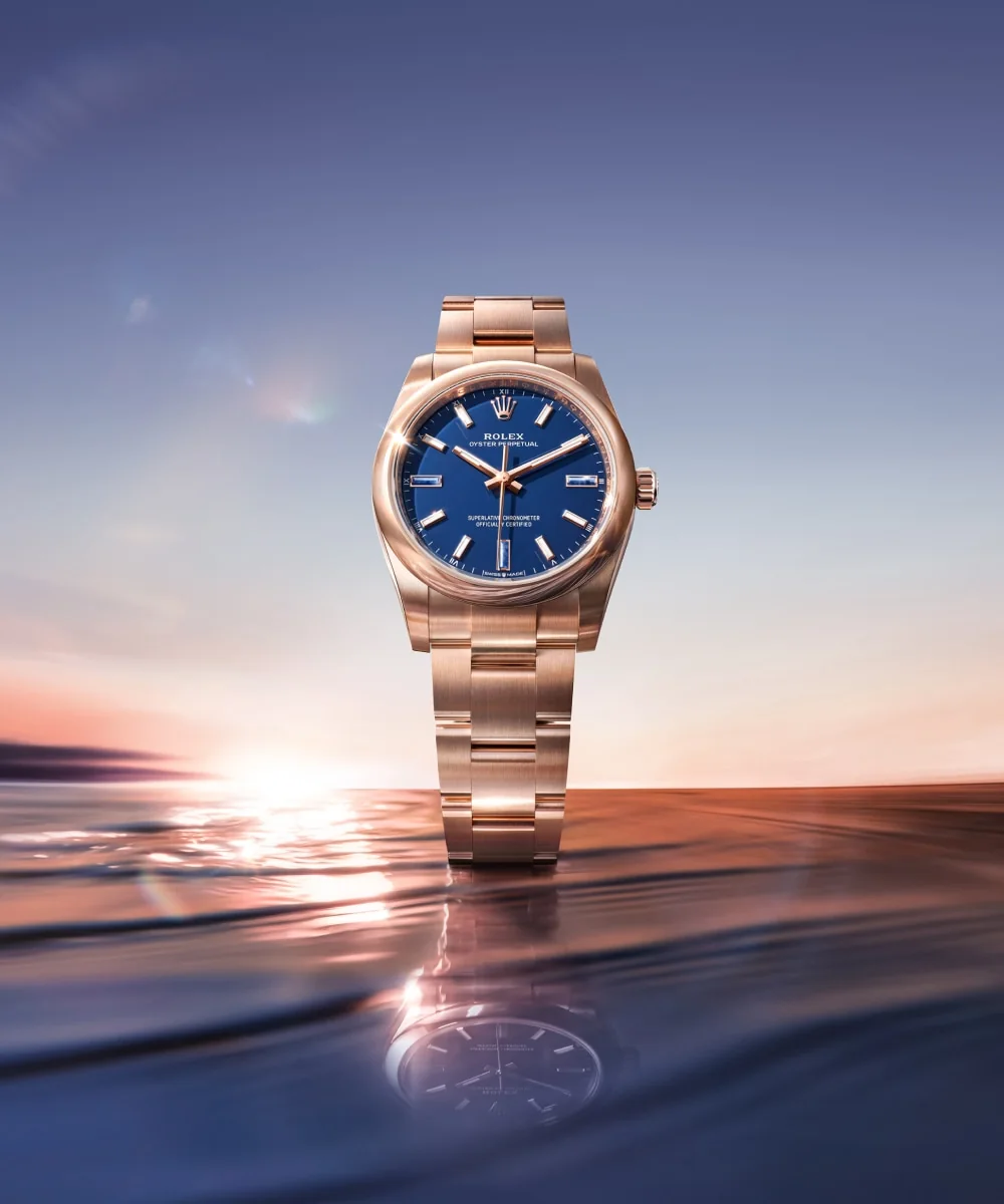 Vue rapprochée de rolex oyster perpetual