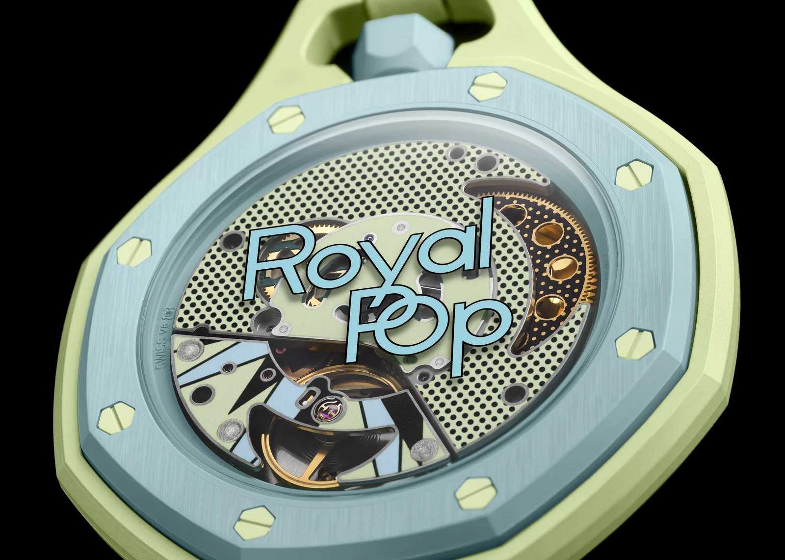 Caractéristiques de audemars piguet swatch royal pop