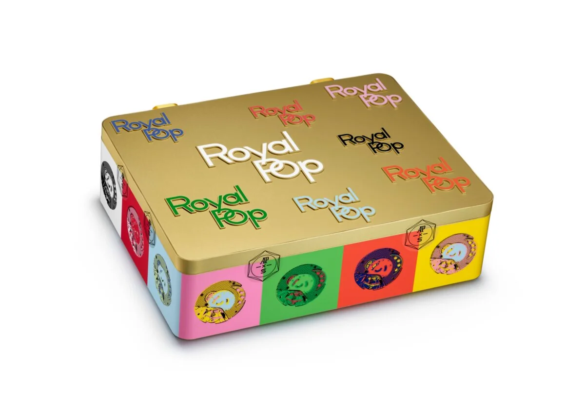 Vue rapprochée de audemars piguet swatch royal pop