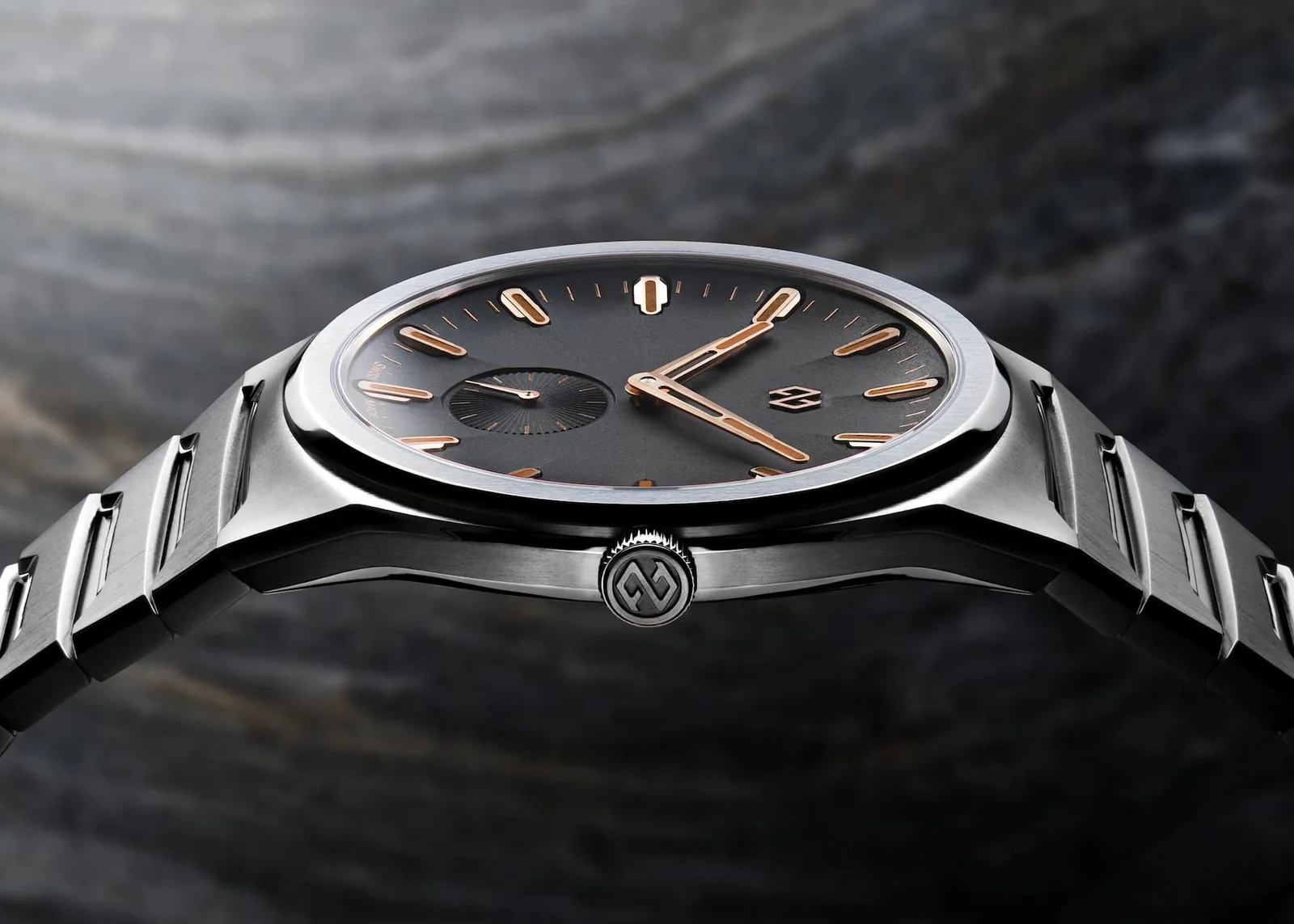Vue rapprochée de formex aria manufacture chronometer micro rotor