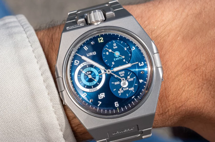 À quoi ressemble montre urwerk spacemeter blue