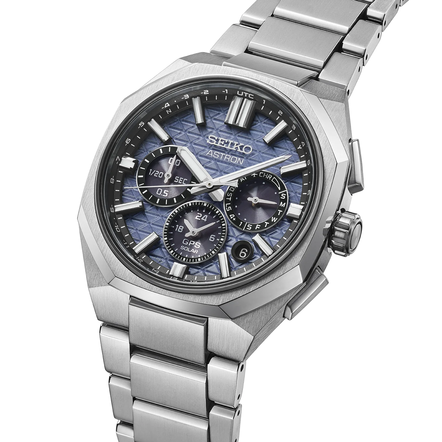 Seiko astron gps solaire dual time chronographe