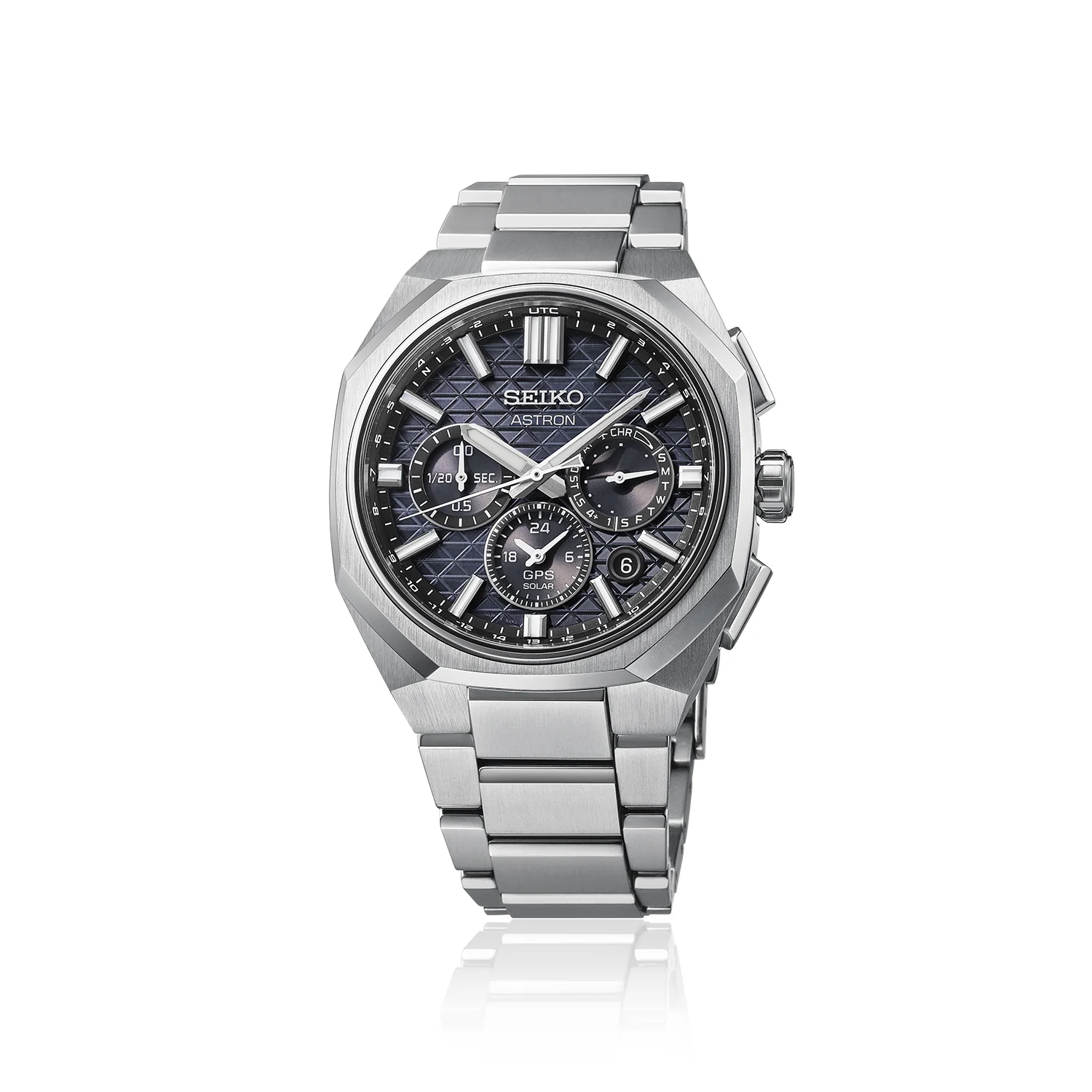 Caractéristiques de seiko astron gps solaire dual time chronographe