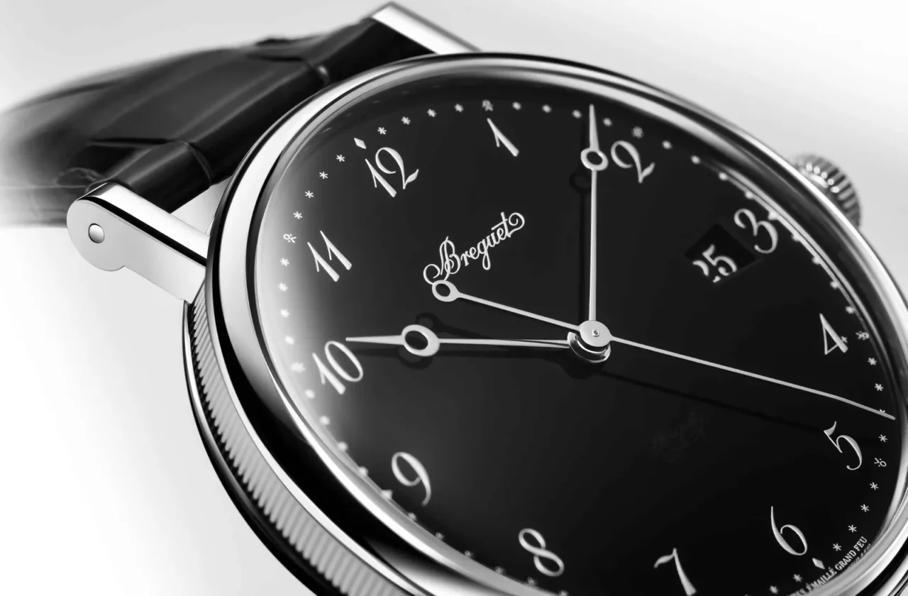 Vue rapprochée de lisibilité montres cadran chiffres arabes