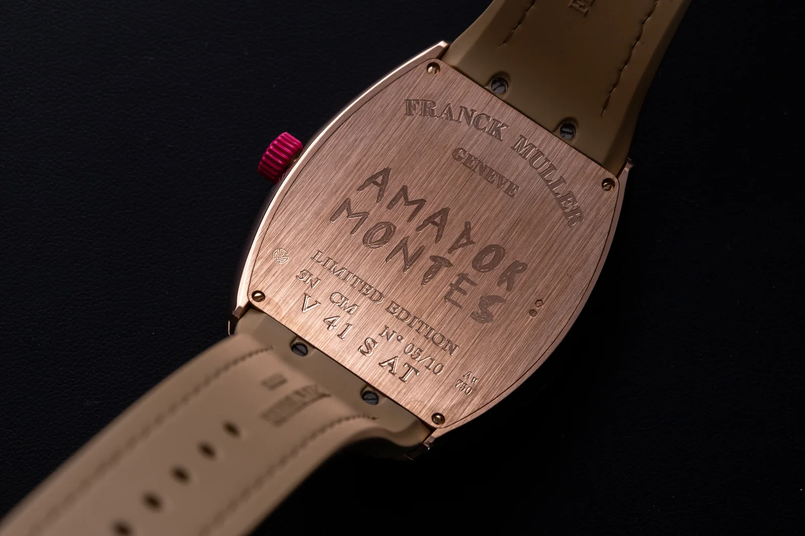 Franck muller vanguard slim amador montes watch